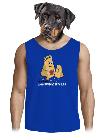 Maminčin Parmazánek pánské tílko Royal Blue