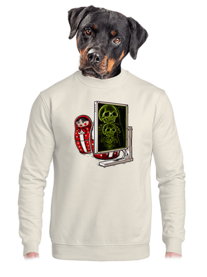 unisex mikina bez kapuce