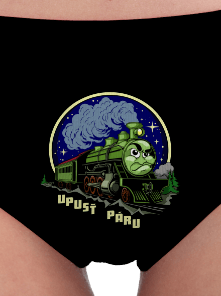 Upusť páru dámské kalhotky Black