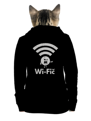 Wifič dámská mikina na zip Black
