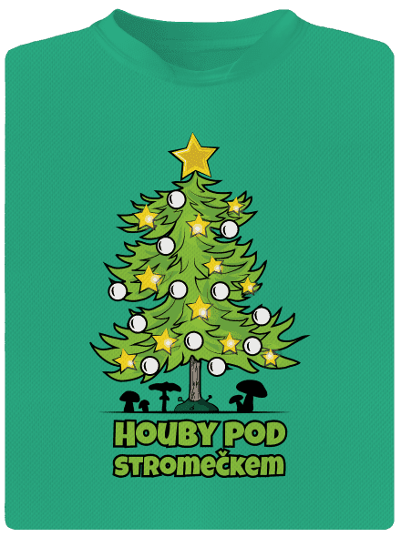 Houby pod stromečkem pánské sportovní tričko Mint Mal