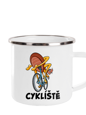 Cyklíště plecháček White