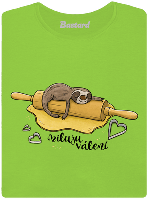 Miluju válení dámské tričko Apple Green