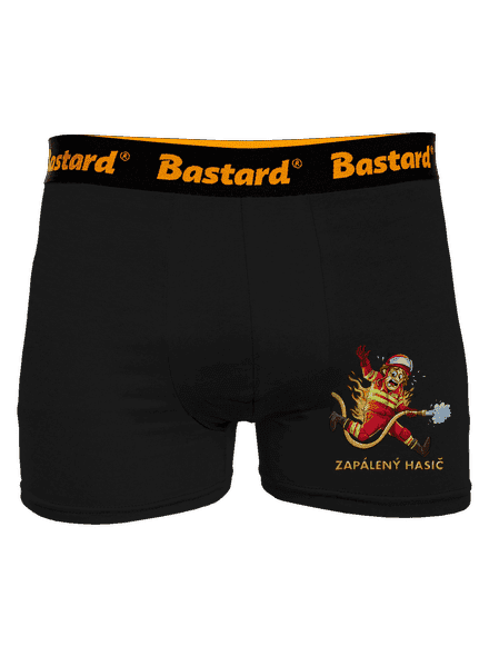 Zapálený hasič a hasička boxerky Black