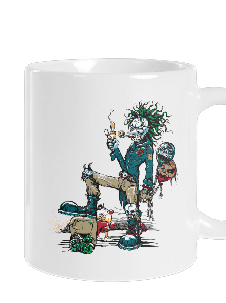 Evil Clown klasický hrnek White