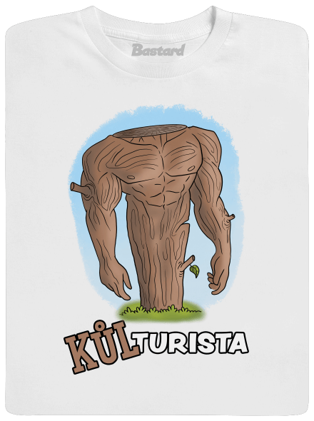 Kůlturista pánské tričko White
