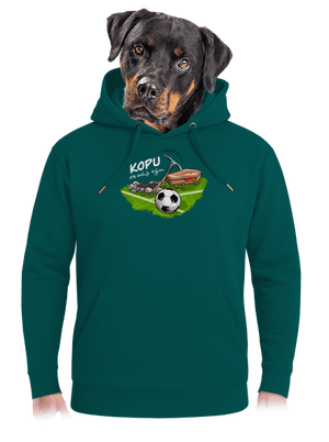 Kopu za svůj tým unisex mikina premium Emerald Green