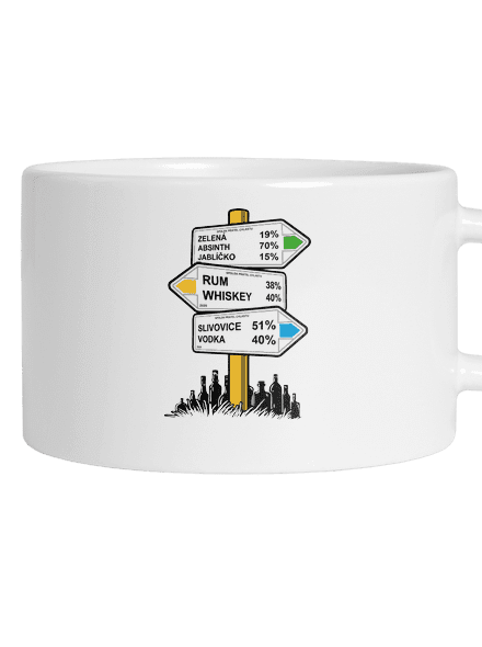 Rozcestník hrnek makronka White