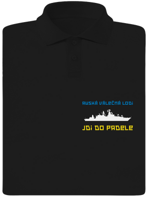 Ukrajina - Loď pánská polokošile Black