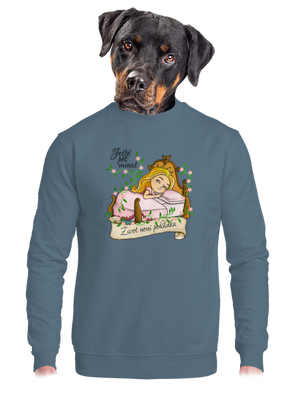 unisex mikina bez kapuce