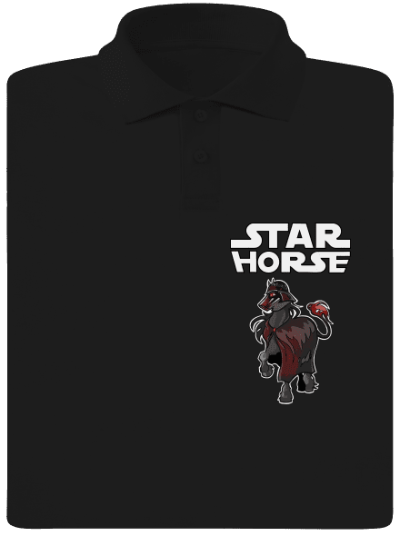 Star horse pánská polokošile Black