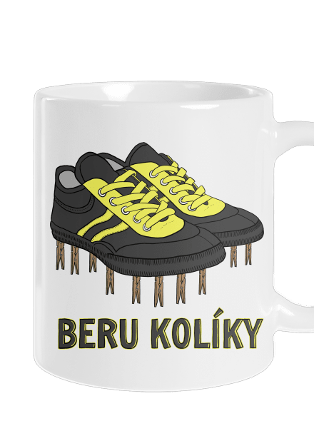 Beru kolíky klasický hrnek White