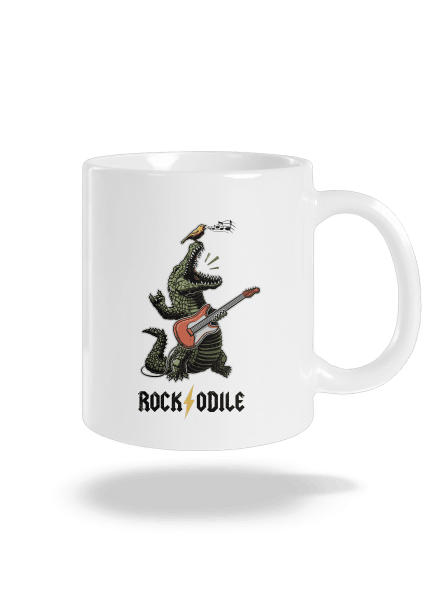 Rockodile klasický hrnek White