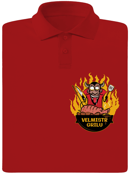 Velmistr grilu pánská polokošile Red Mal