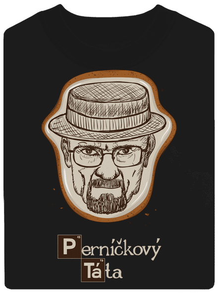 Perníčkový táta a Perníček unisex mikina bez kapuce Black
