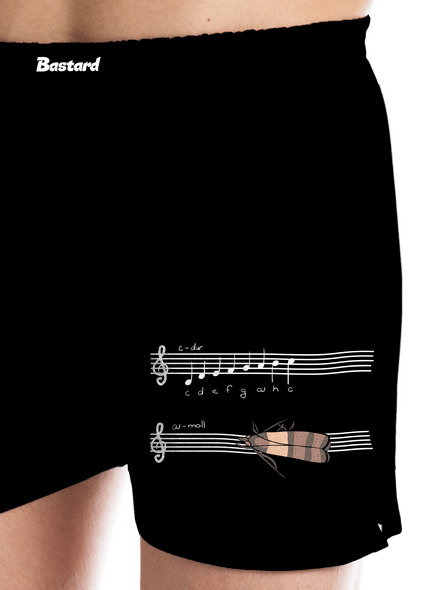 A - moll pánské trenky Black