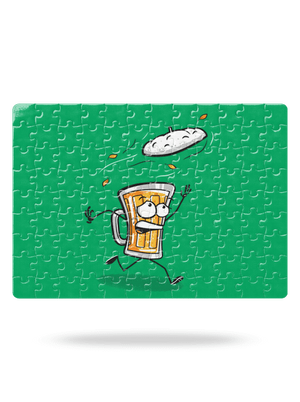 Čepice puzzle White