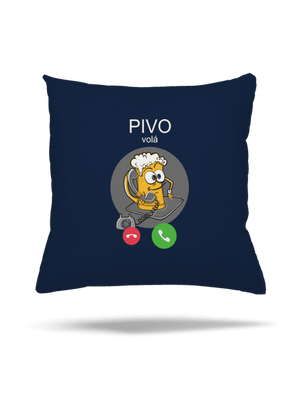 Pivo volá polštář Dark Navy