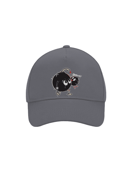 Bomby kšiltovka baseballka Graphite grey