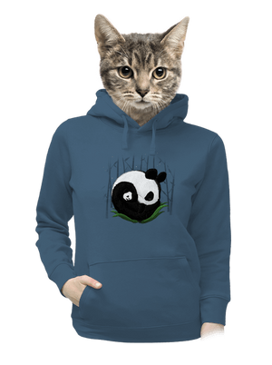 Dvě spící pandy dámská mikina klokanka Denim