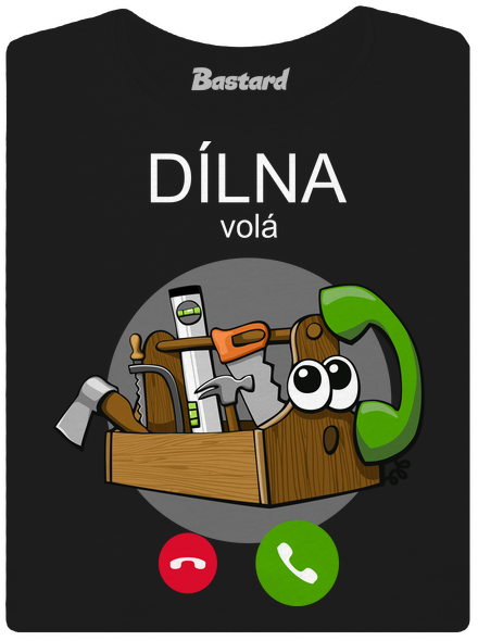 Dílna volá dámské tričko Black