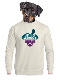 unisex mikina bez kapuce