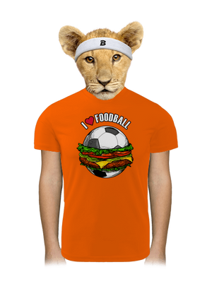 Foodball dětské sportovní tričko Neon Orange