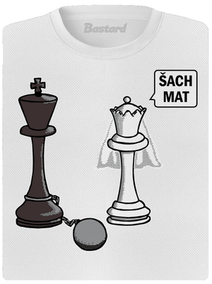 Šach mat dámské sportovní tričko White