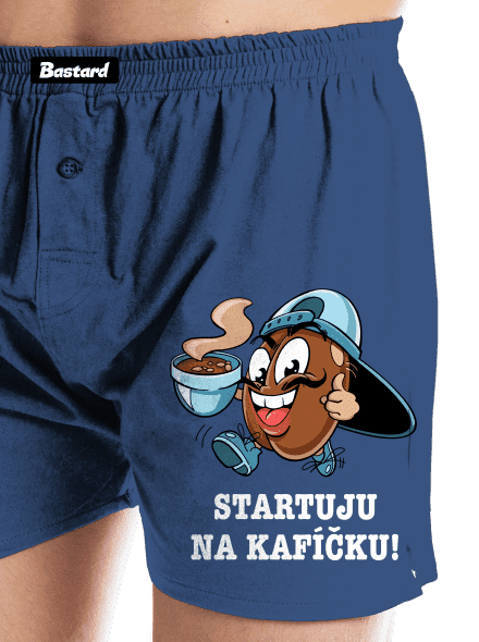 Startuju na kafíčku pánské trenky Blue