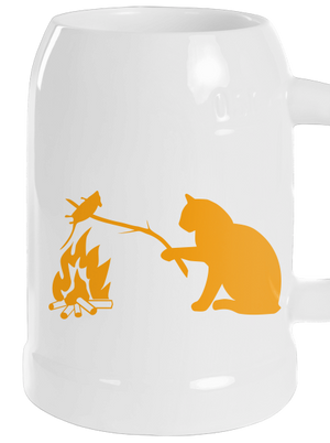 Kočka a myš půllitr White