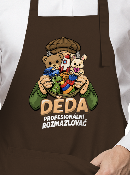 Děda rozmazlovač zástěra Chocolate Sol
