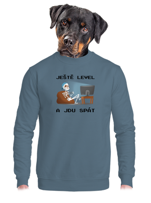 Ještě level unisex mikina bez kapuce Nordic Blue