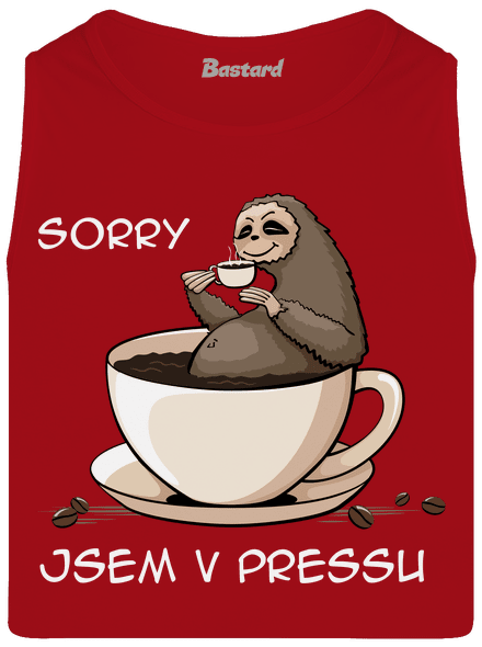 V pressu pánské tílko Red