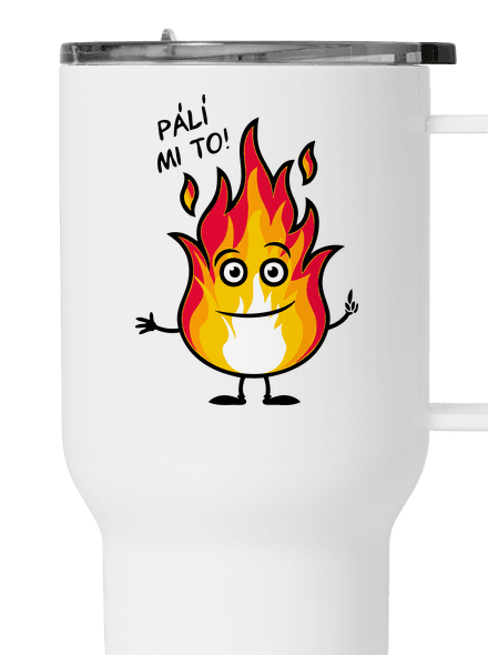 Pálí mi to termohrnek White