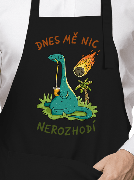 Nic mě nerozhodí zástěra Black