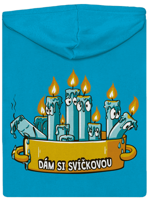 Svíčková dámská mikina na zip Blue Atol