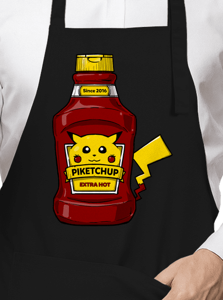 Piketchup zástěra Black