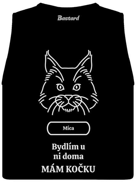 Nemůžu, mám kočku dámské tílko volné Black