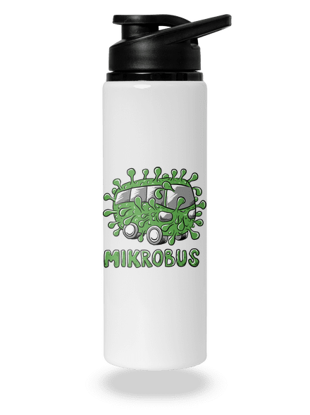 Mikrobus lahev na vodu White