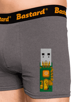 USB city boxerky Gray Melange