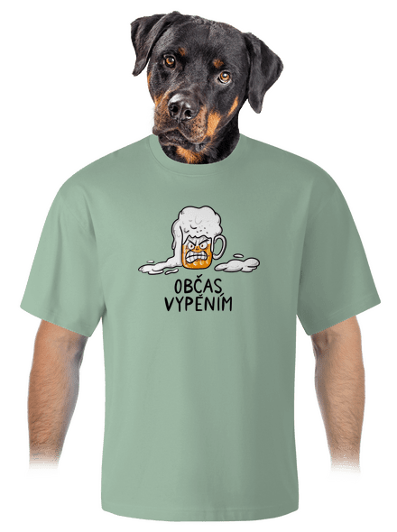 Občas vypěním unisex tričko oversized Sage