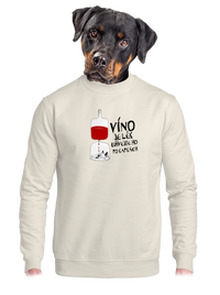 unisex mikina bez kapuce