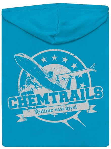 Chemtrails dámská mikina na zip Blue Atol