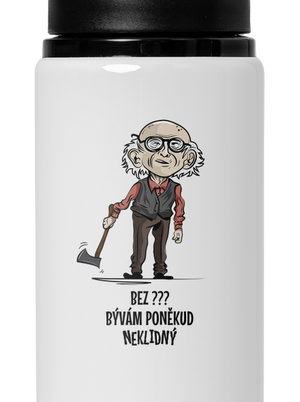 Neklidný - vlastní text lahev na vodu White