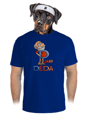 D jako děda pánské sportovní tričko Royal Blue Mal