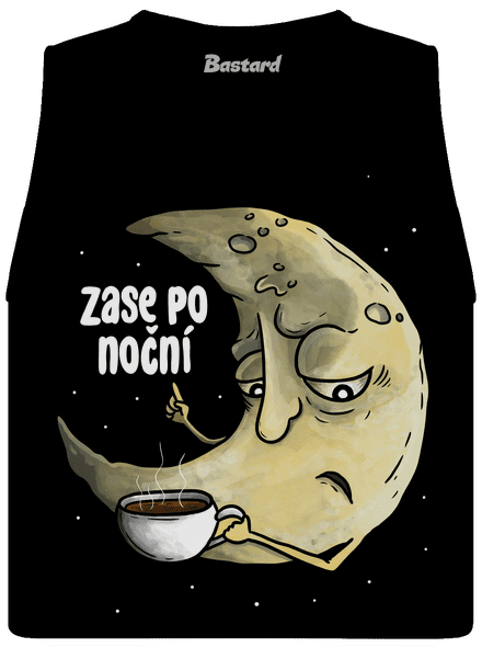 Zase po noční dámské tílko volné Black