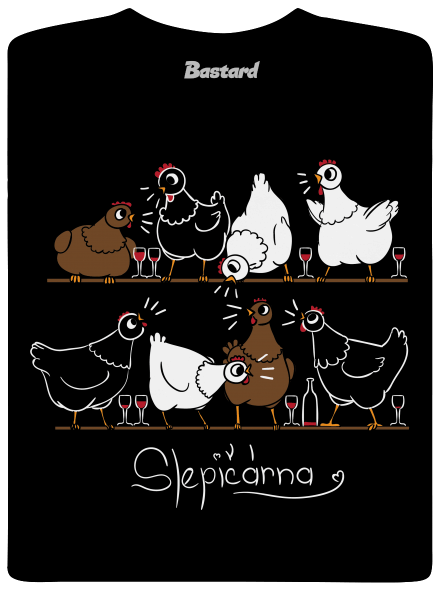 Slepičárna pánské tričko Black