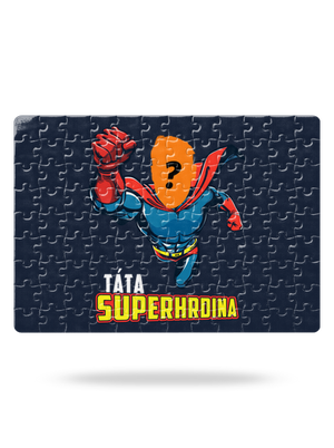 Táta superhrdina puzzle White