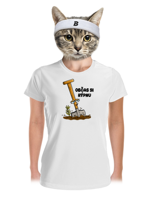 Občas si rýpnu dámské sportovní tričko White