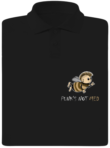 Punks Not Med pánská polokošile Black